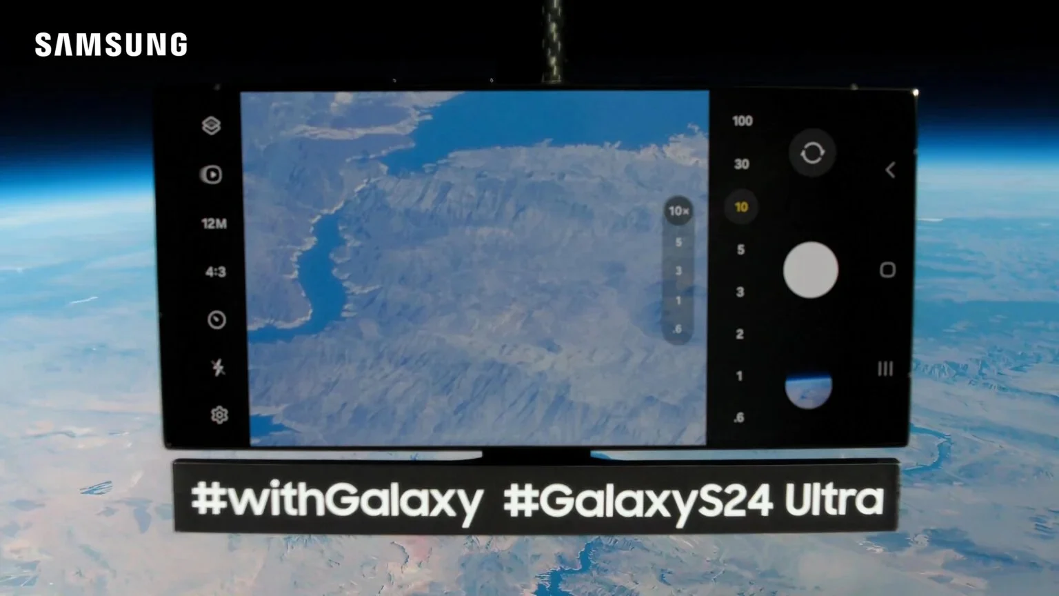 Samsung invia un Galaxy S24 Ultra nella stratosfera per scattare foto mozzafiato