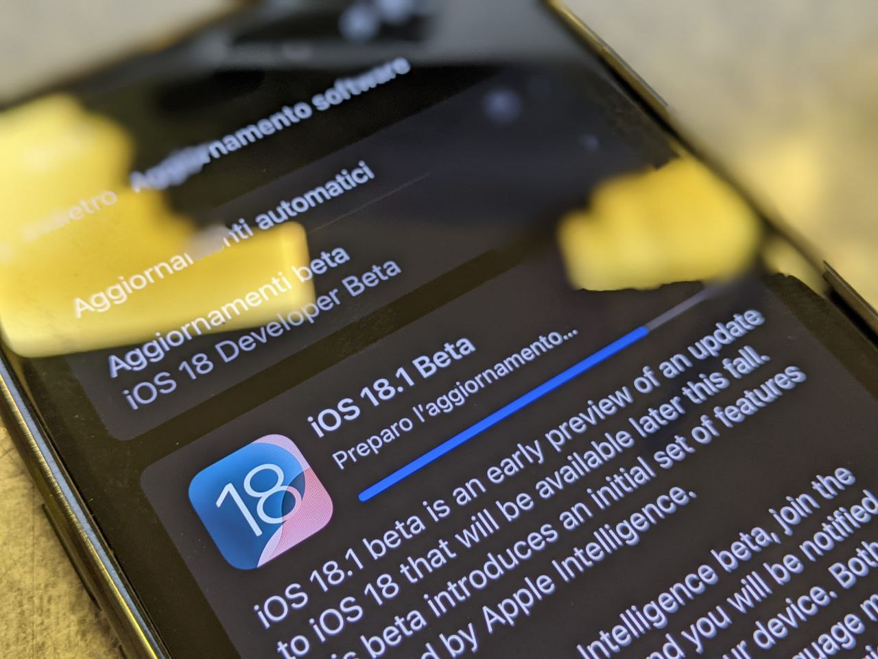 Apple rilascia iOS 18.1 beta 1